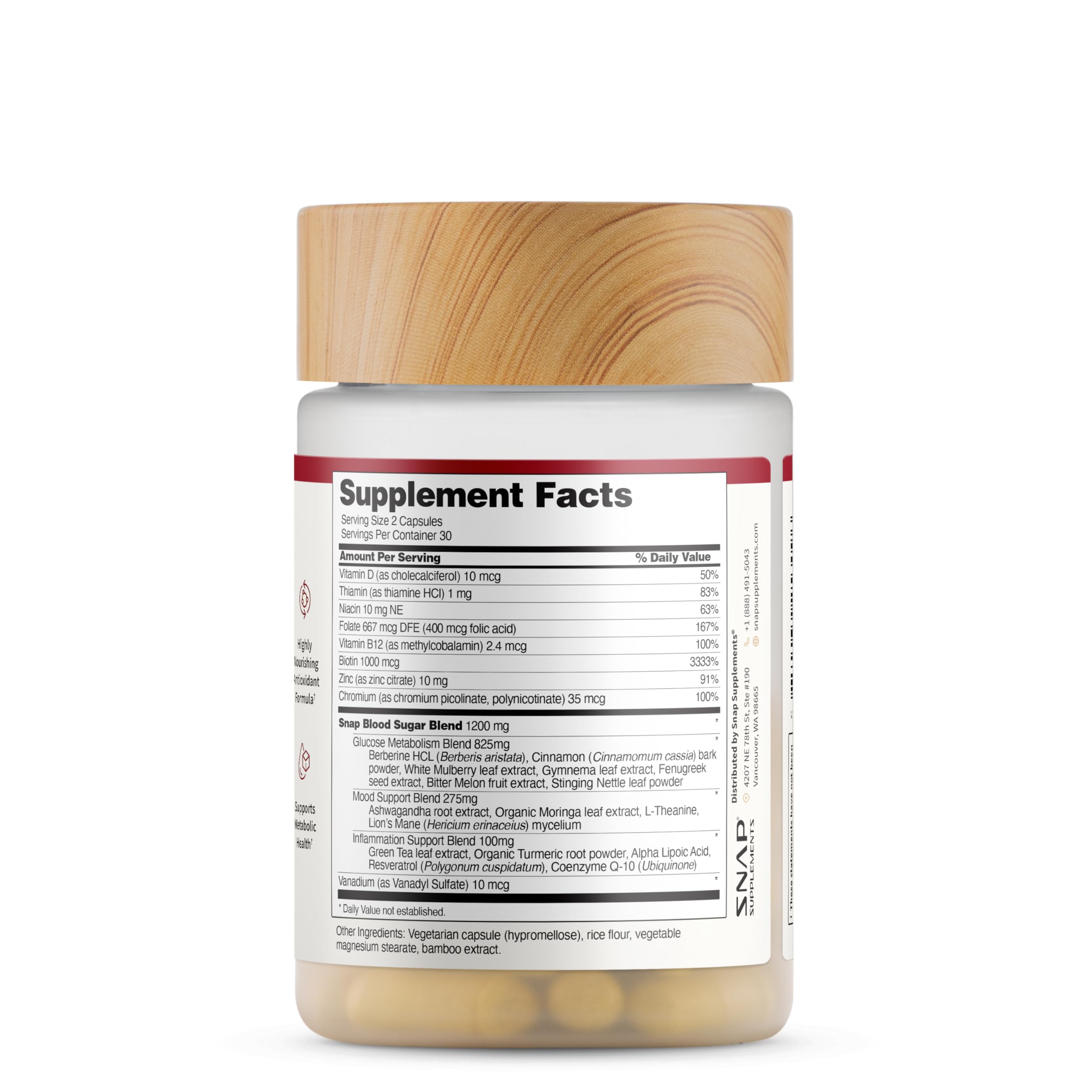 Lifestyle scene featuring Snap Supplements Blood Sugar Blend for daily wellness.