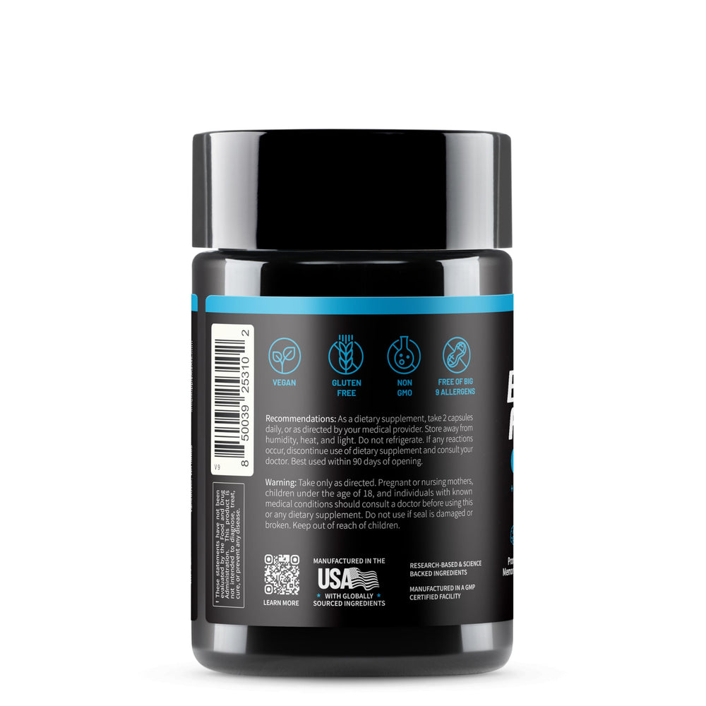 Snap Supplements Brain Booster stacked bottles convey consistent daily use
