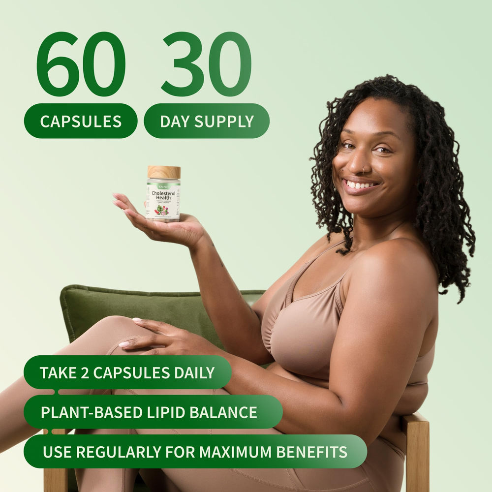 Snap Supplements Cholesterol Health plant sterols highlighting fat metabolism.