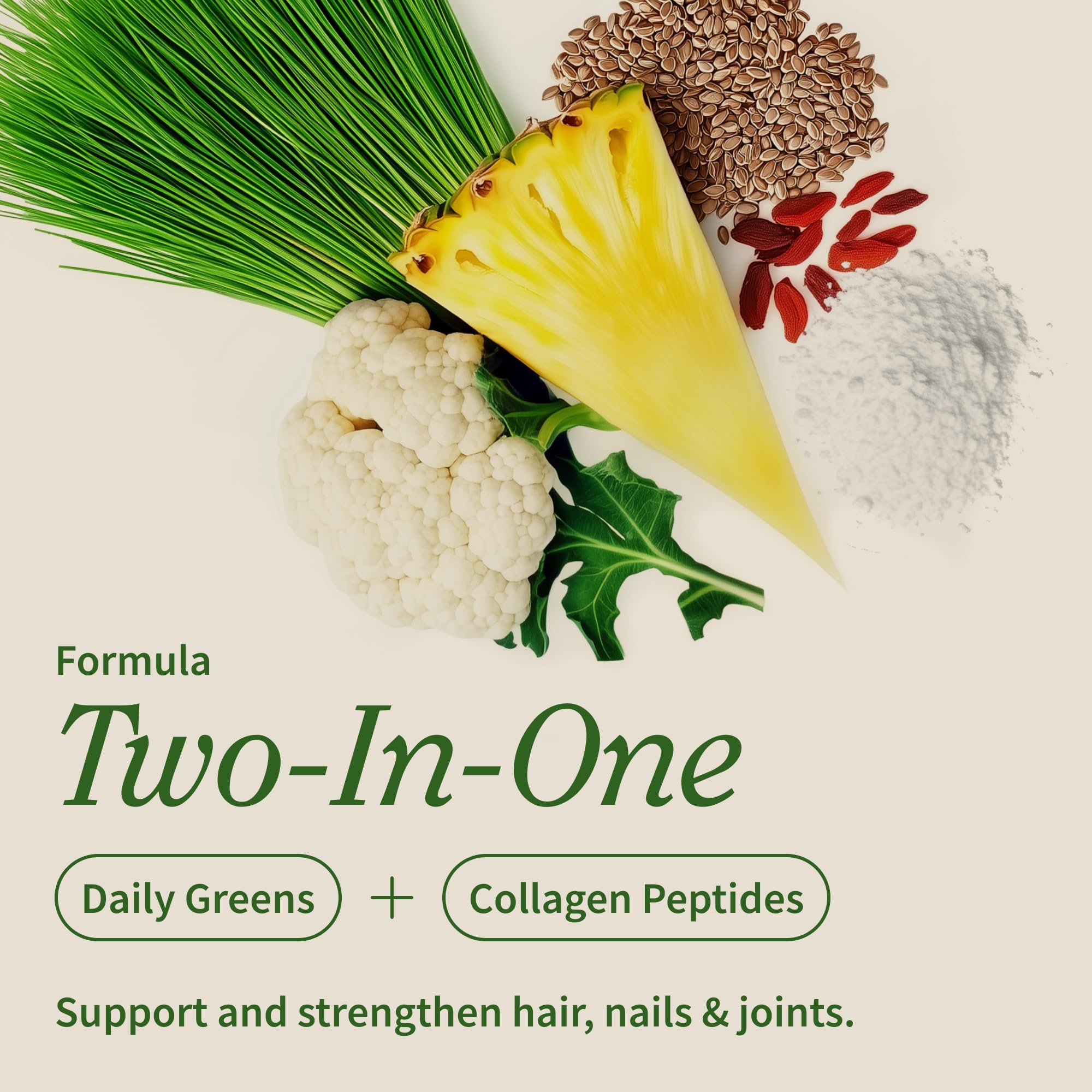 Snap Supplements Collagen Peptides bottle close-up highlighting hair and skin support possibilities.