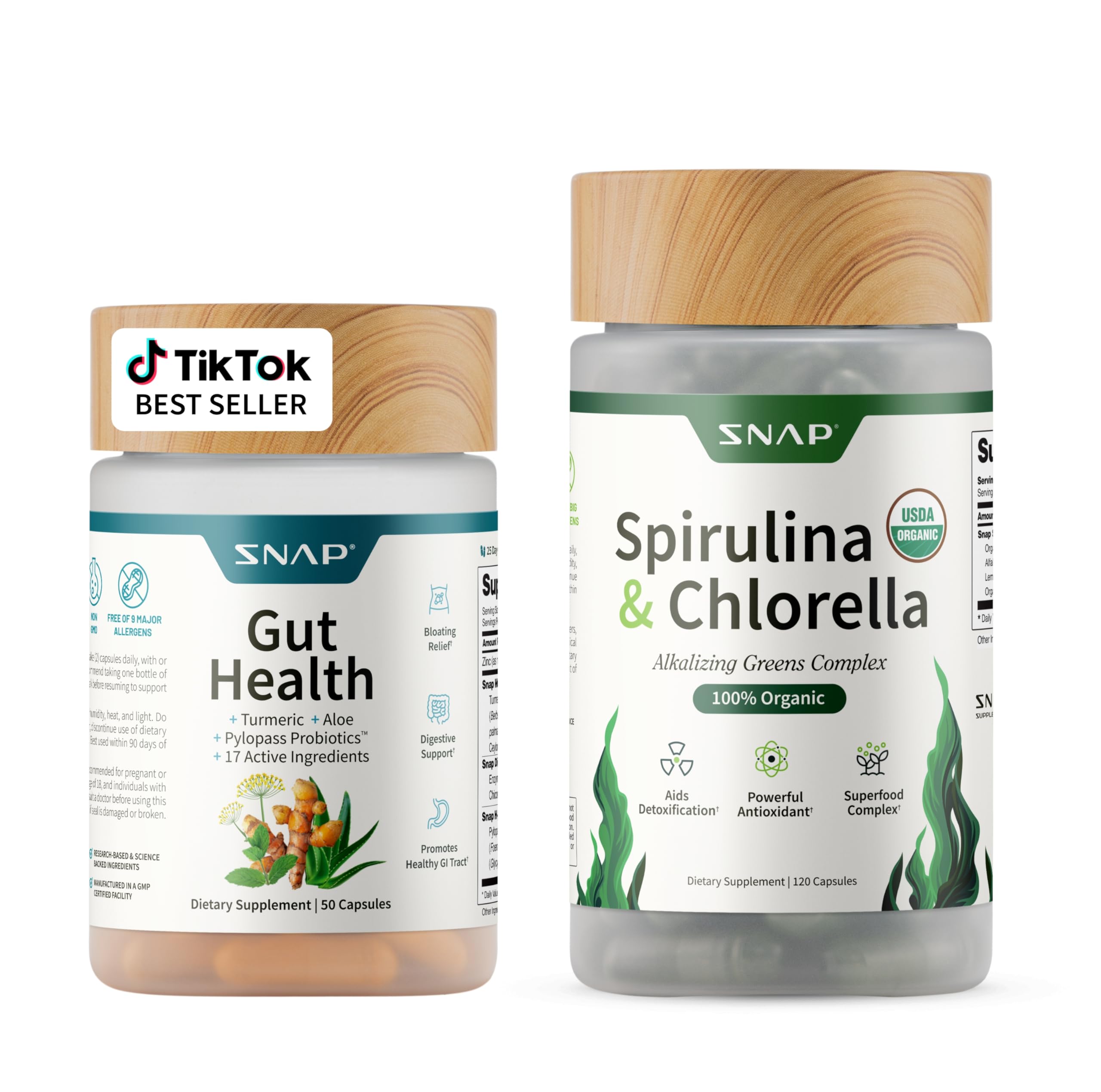 Snap Supplements Gut Health Bundle bottle for daily digestive support