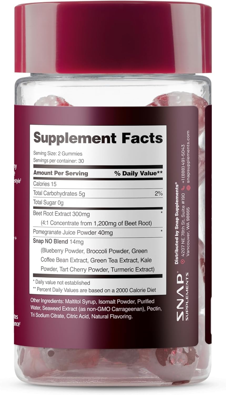 Label close-up on Heart Beets packaging shows ingredients and dietary notes.