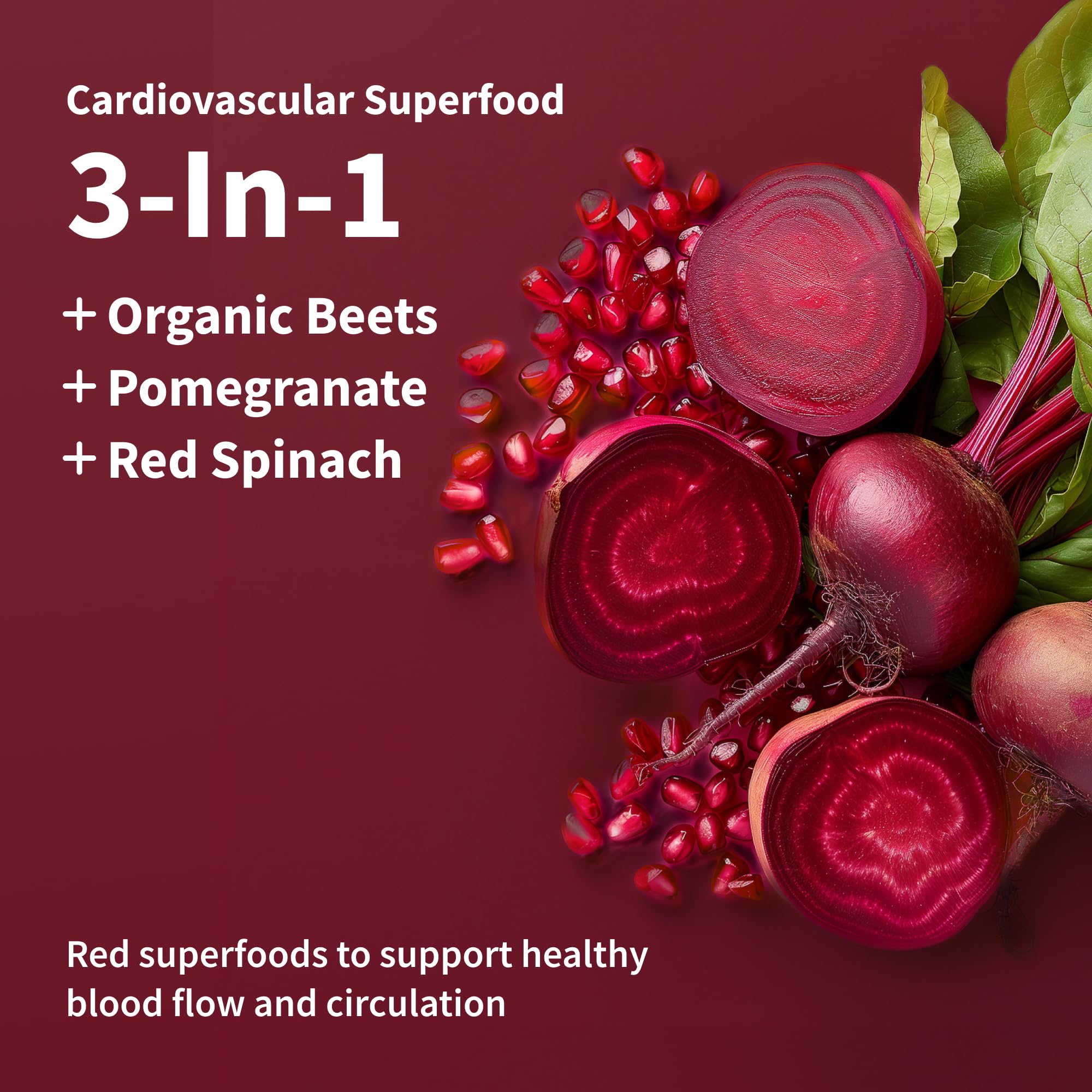Heart Beets powder dissolving in water for quick, caffeine-free energy during workouts.