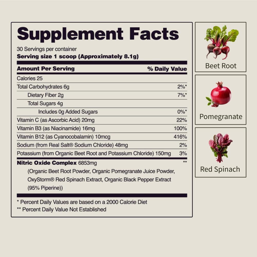 USA-based manufacturing facility label and cGMP compliance for Heart Beets.