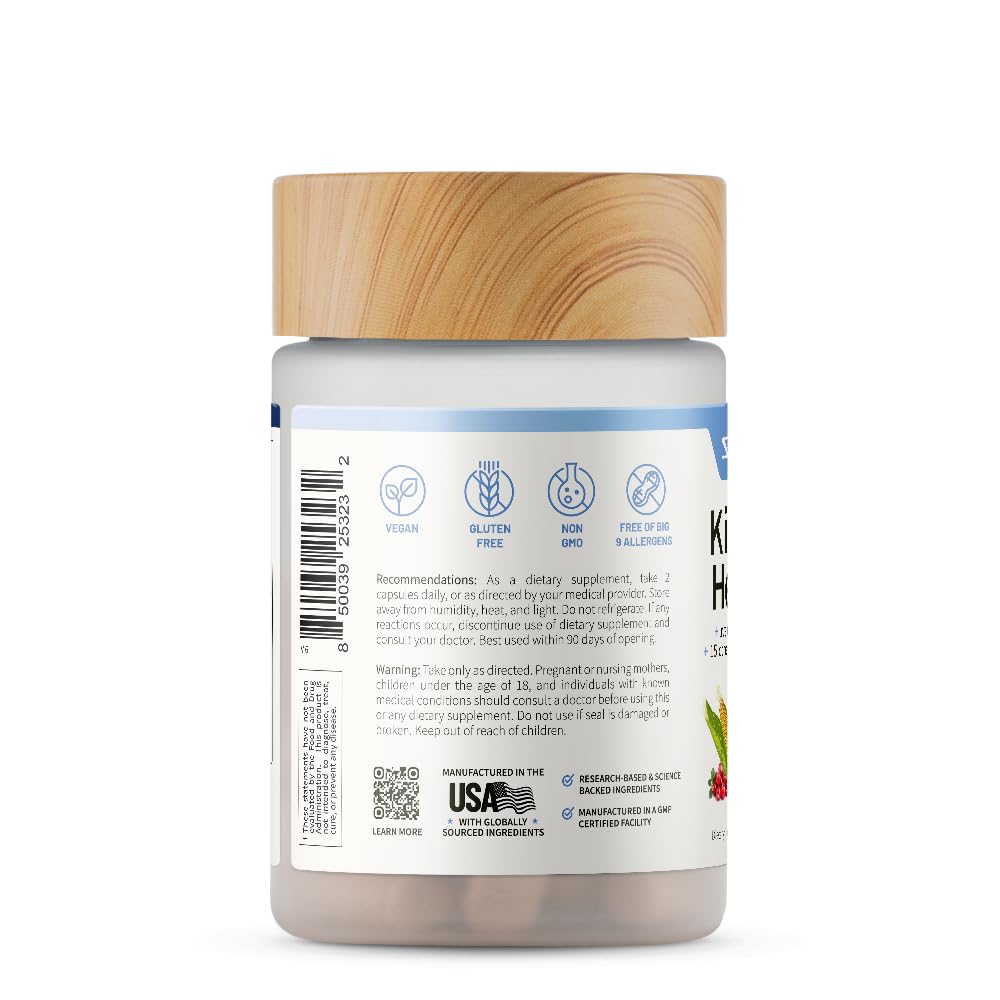 Snap Supplements Kidney Health non-GMO icon on box