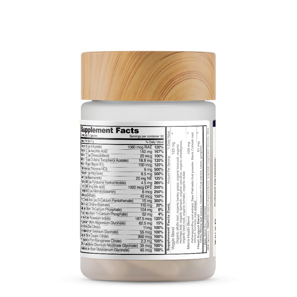 Snap Supplements Men's Multivitamins coating texture close-up emphasizing quality capsules