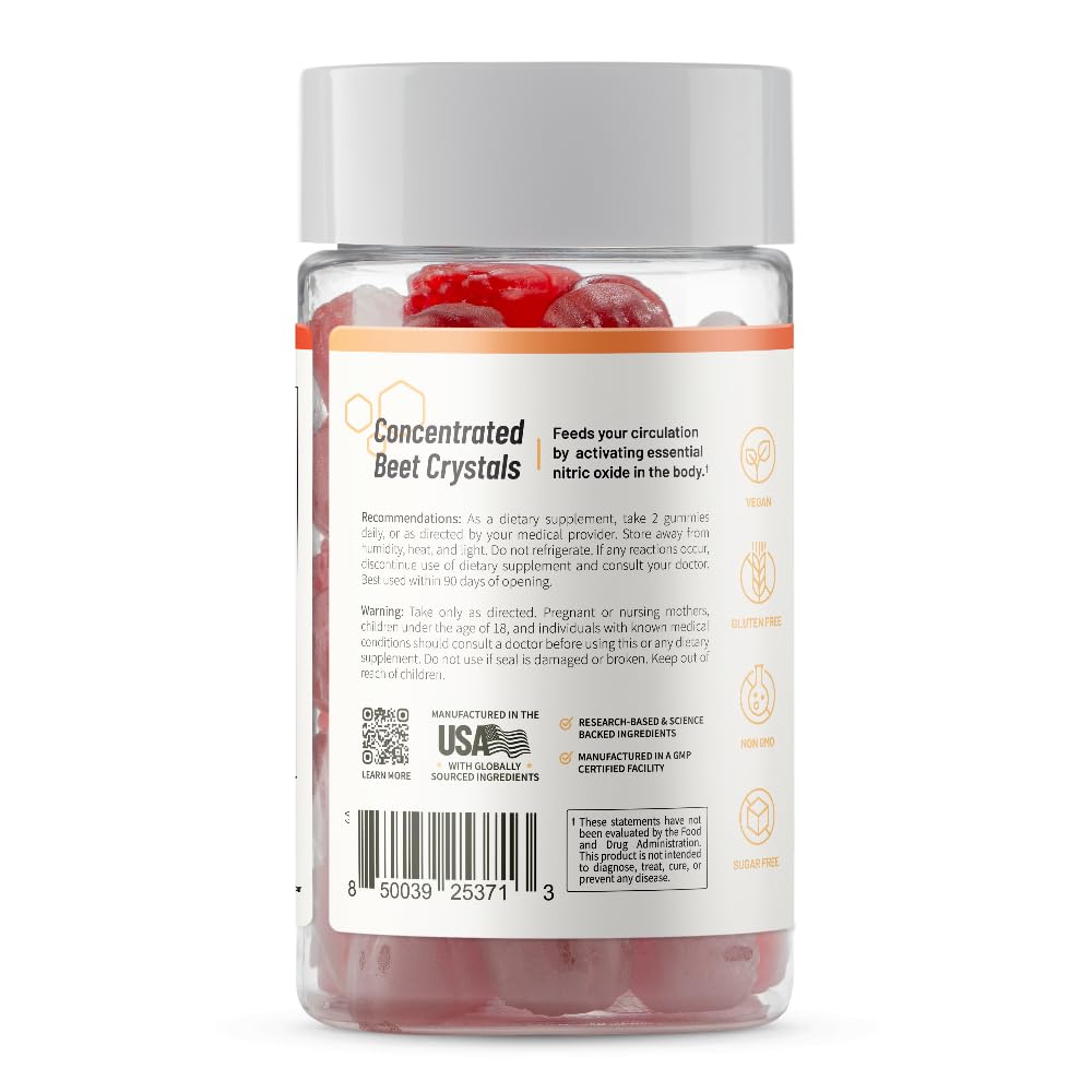 Snap Supplements Peach gummy texture close-up