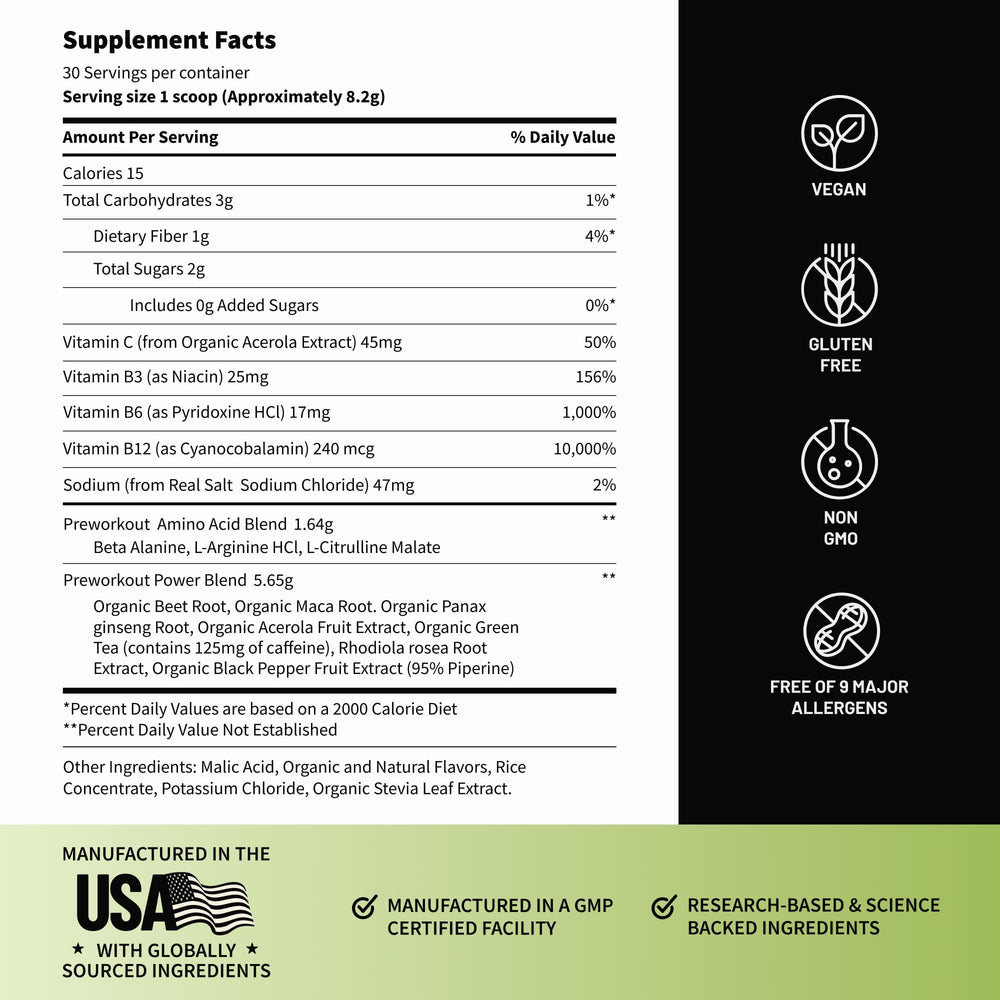 Jar close-up of Snap Supplements beet root powder packaging