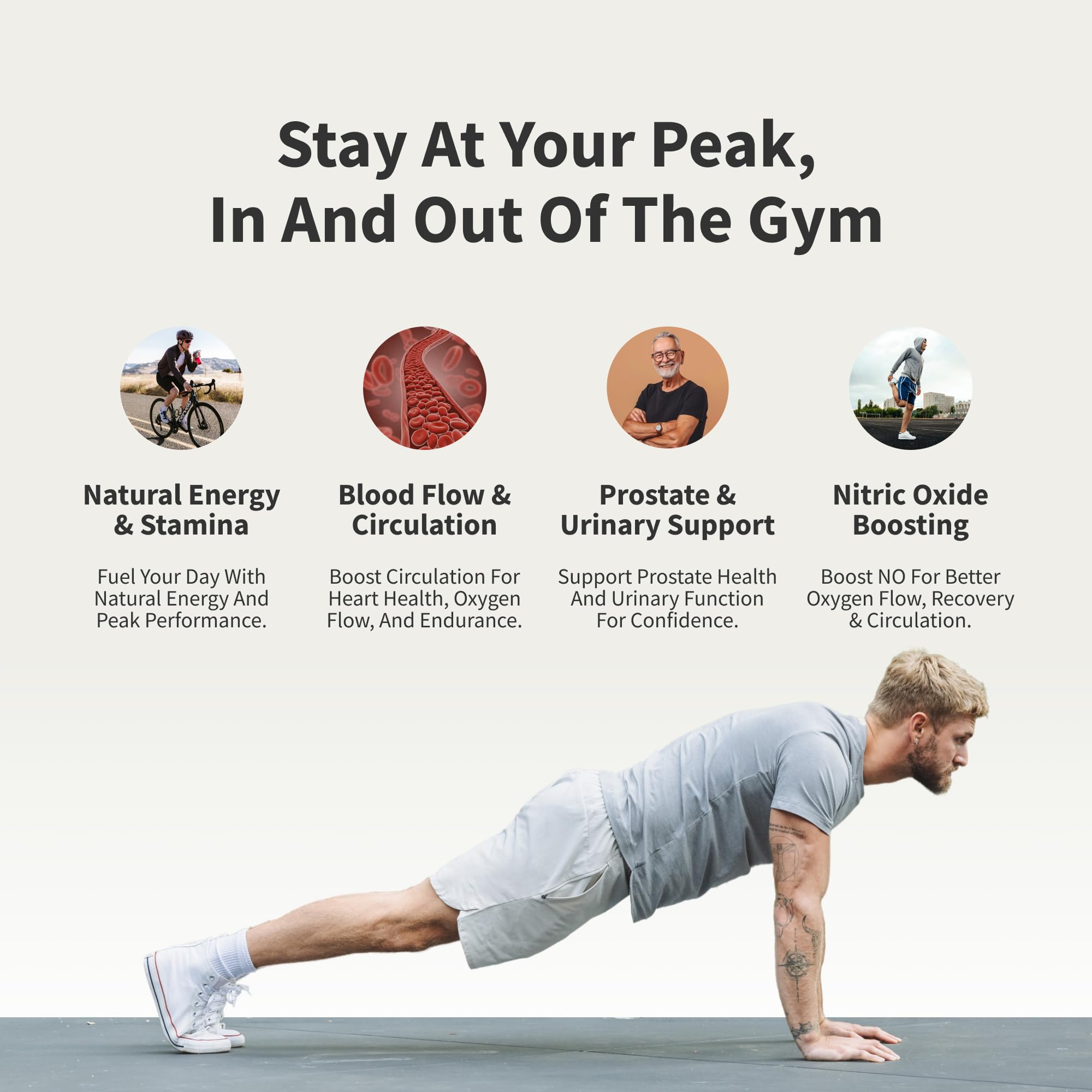 Snap Supplements Prostate Health bottle supports urinary wellness and immune function.