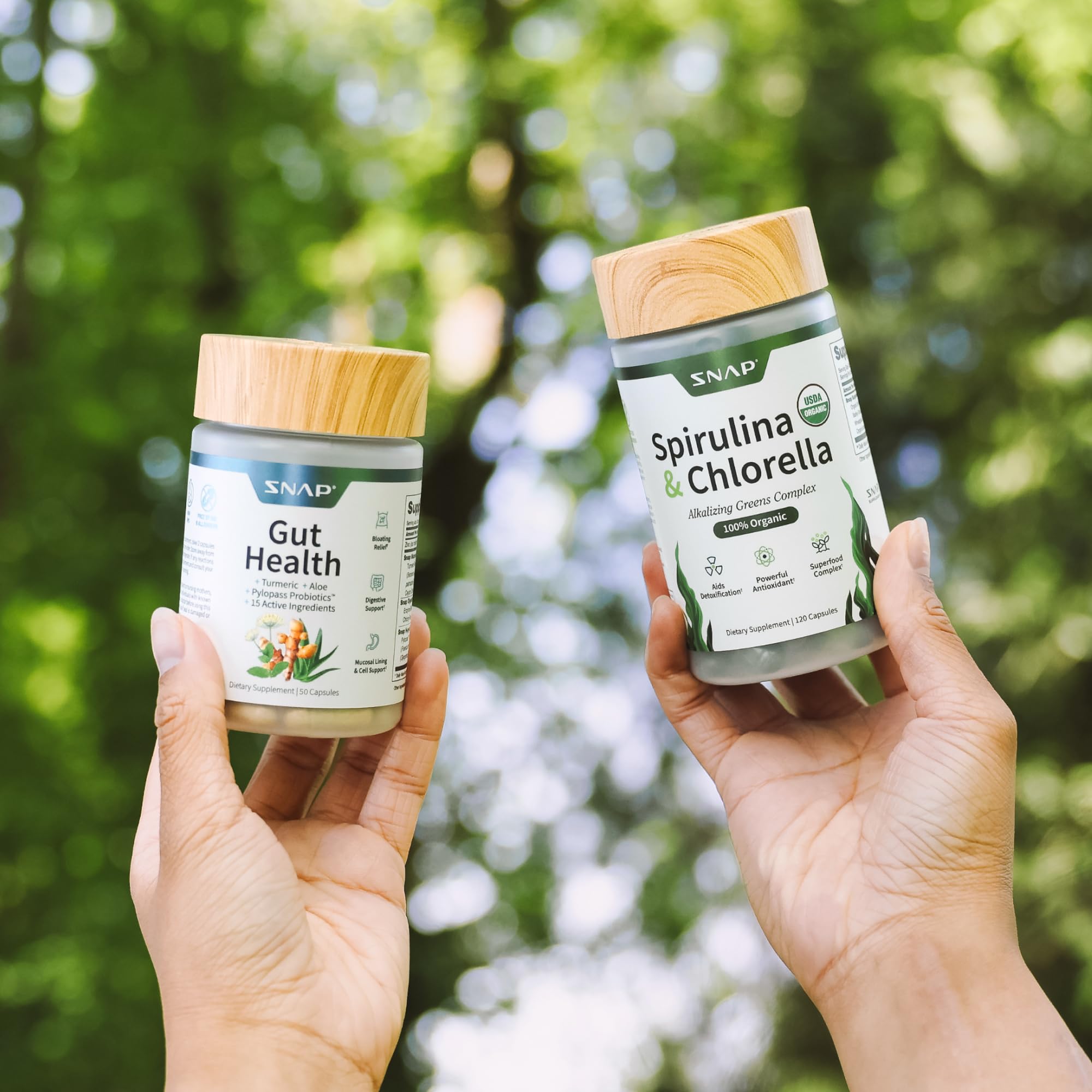 Snap Supplements vegan gluten-free badge appeals to dietary needs