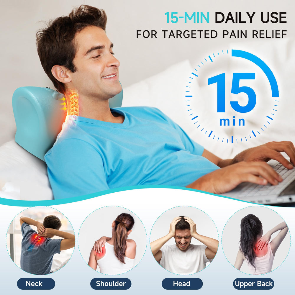 Snawowo cervical massager magnets targeting acupuncture points for deep relaxation.