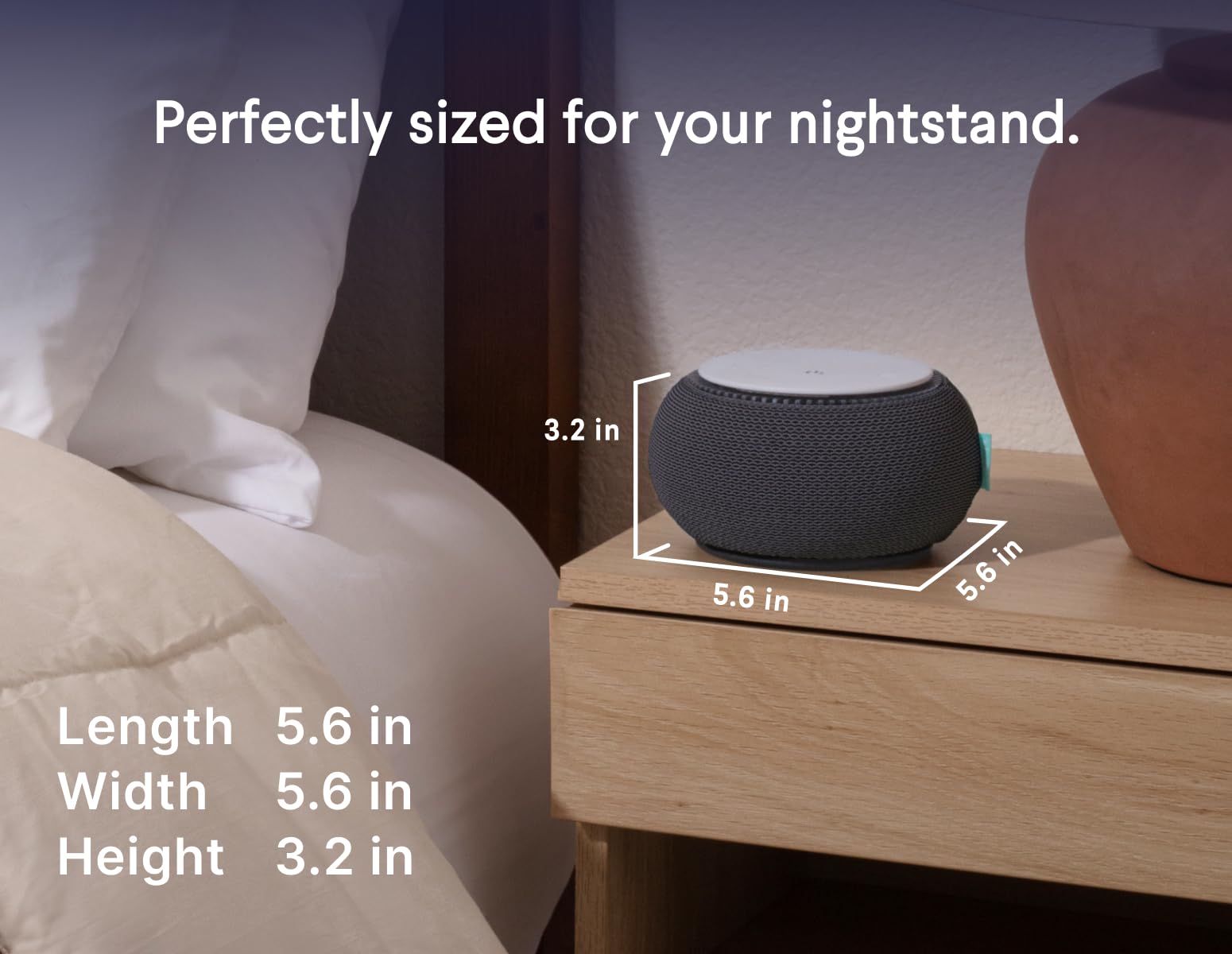 SNOOZ portable design is travel-friendly for hotels and trips.