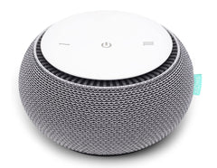 SNOOZ Smart White Noise device emitting a fan-base sound for a calmer night.