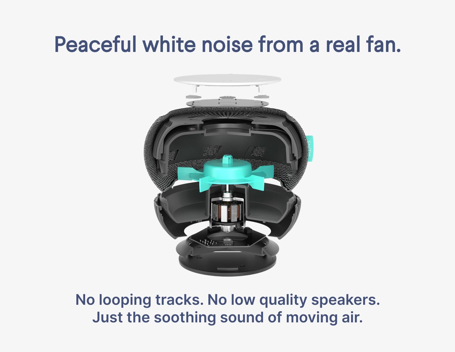 SNOOZ with 10 volume levels enabling customizable masking of noise.