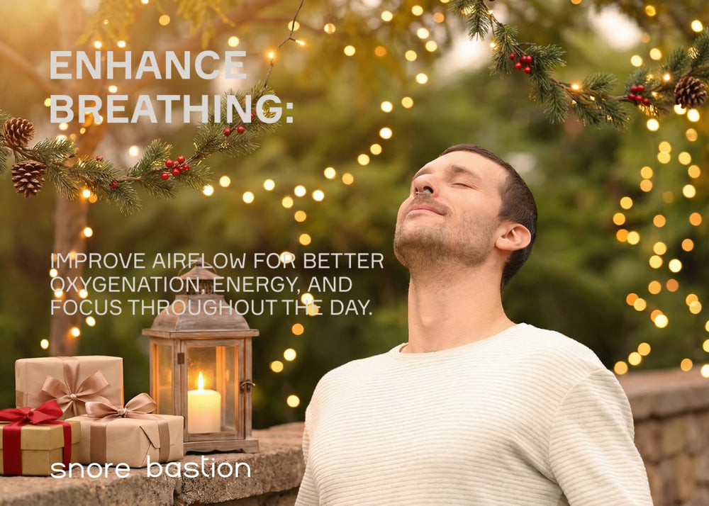 Snore Bastion nasal dilators four-vent set supports comfortable sleep breathing.