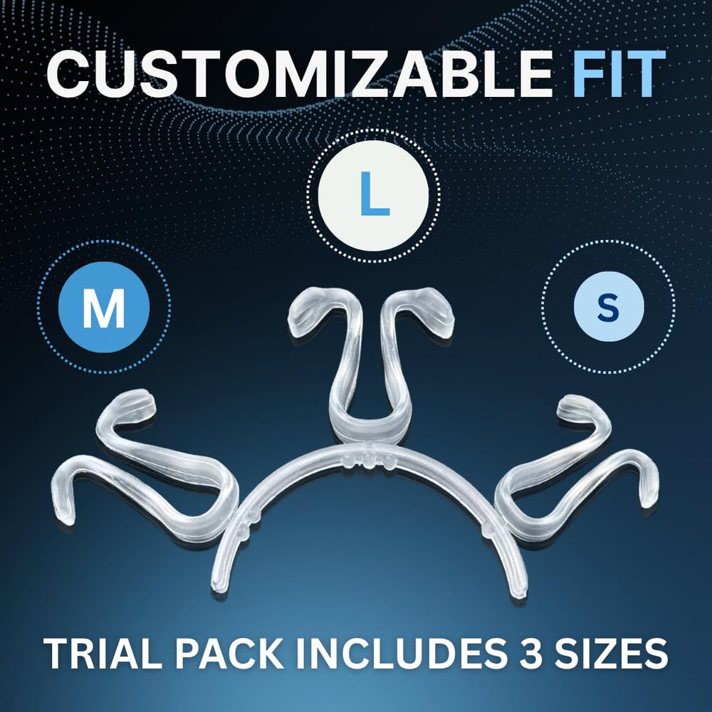 Large size airflow clip for secure, roomy breathing support