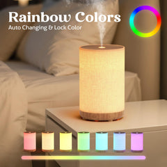 SNOWSEN 120ml diffuser in compact size fits a bedside setup.