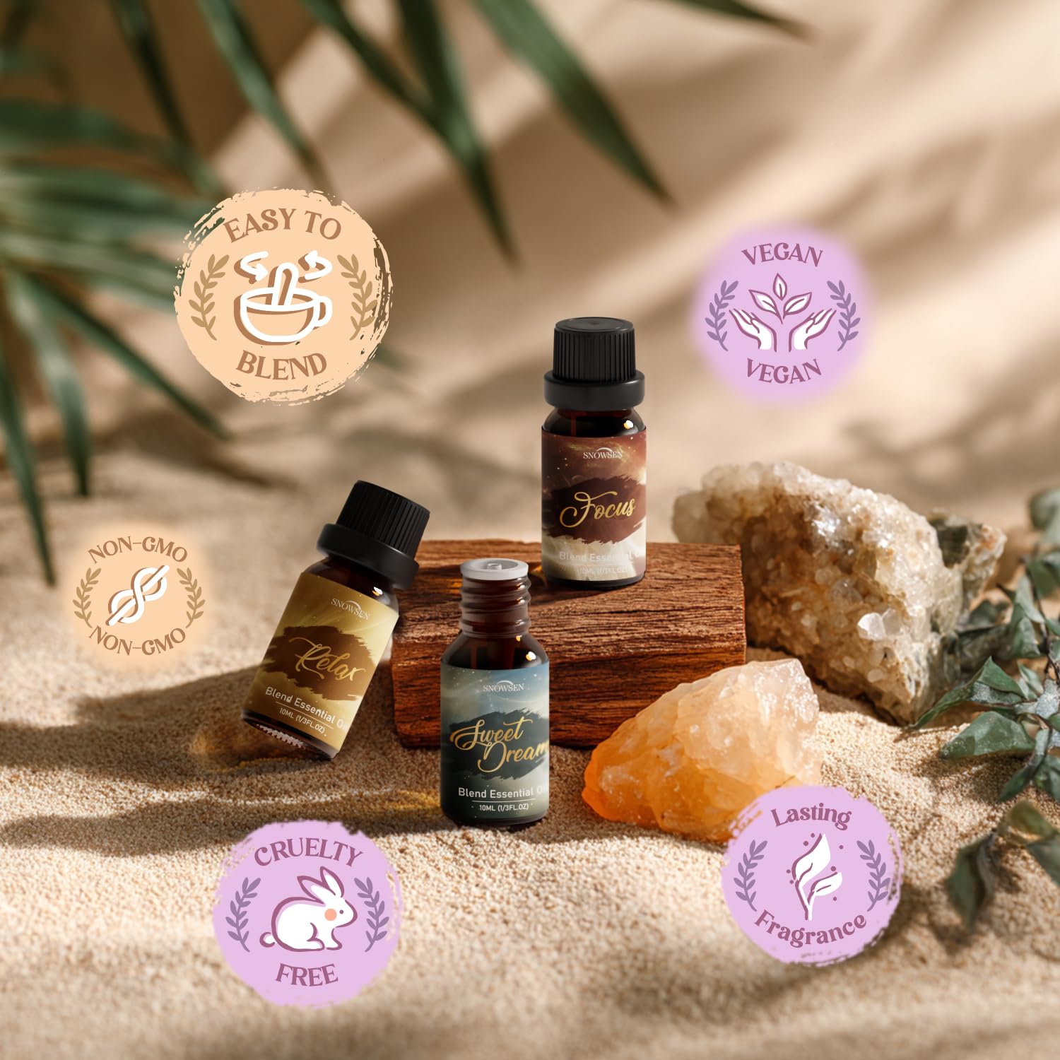 SNOWSEN Harmony essential oils used in candle making project