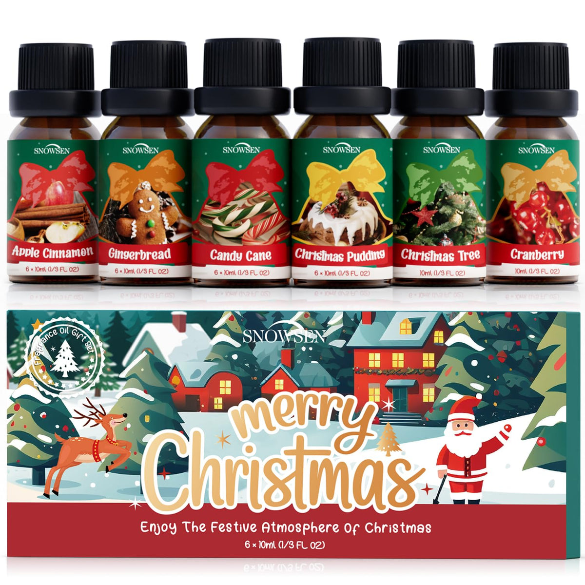 SNOWSEN Apple Cinnamon essential oil for diffuser ambience and festive scent
