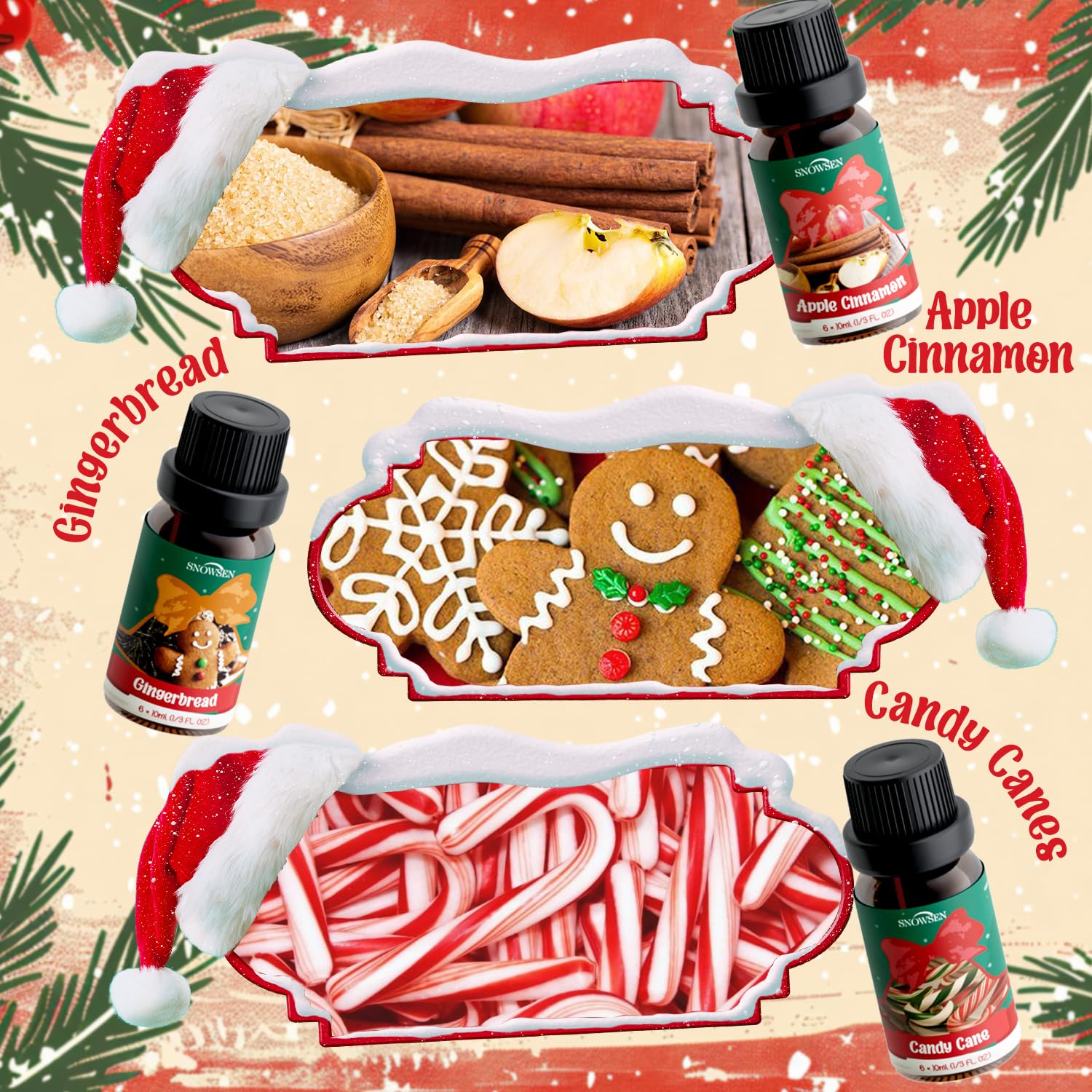 SNOWSEN Christmas Tree essential oil for cozy seasonal diffusion and spa blends