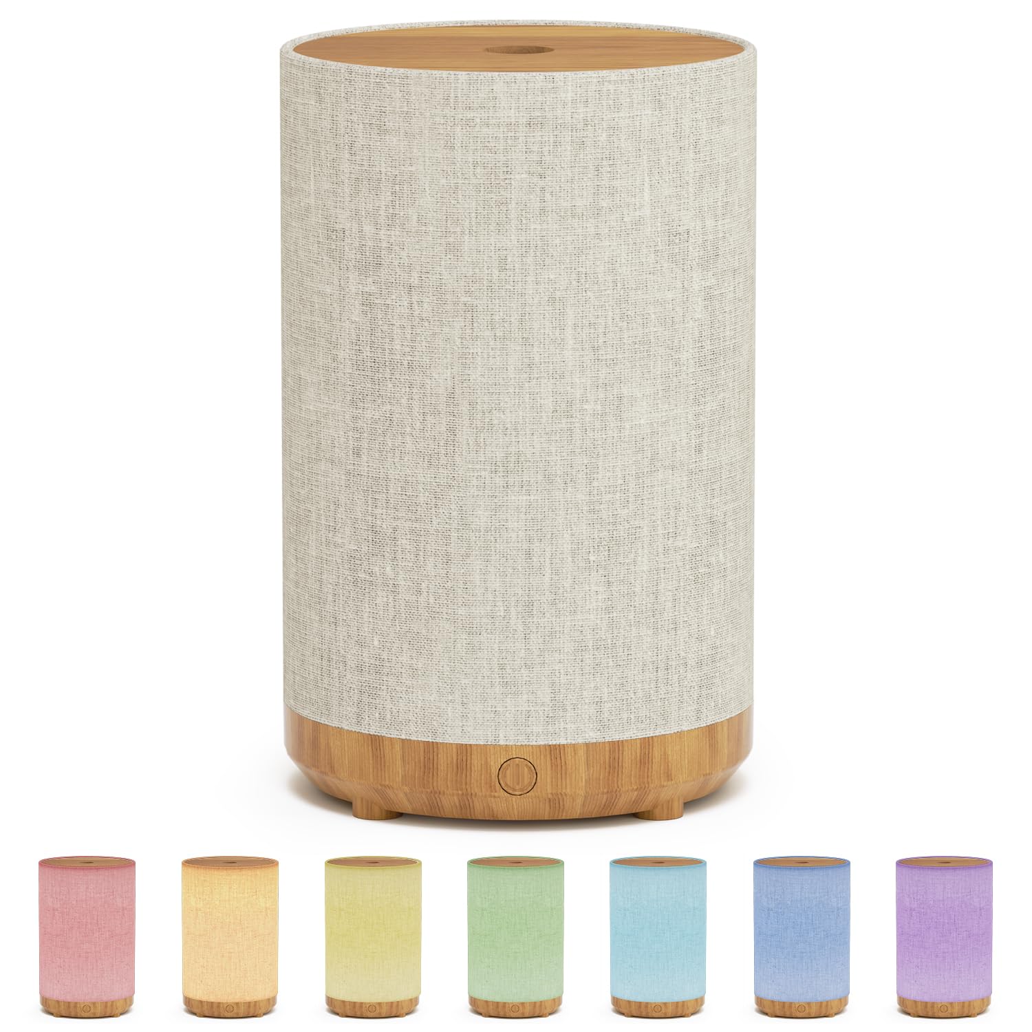 SNOWSEN essential diffuser with fabric cover provides cozy ambiance.
