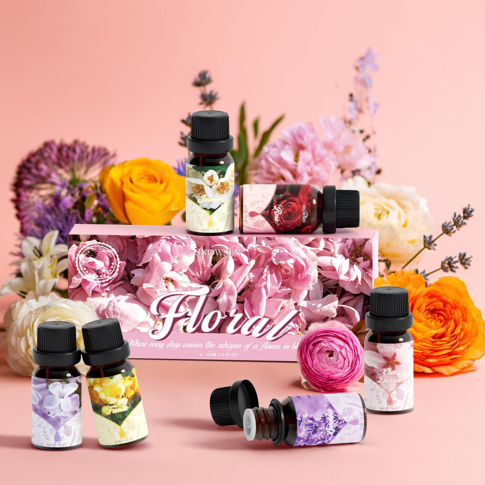 SNOWSEN Gift Packaging for the Floral Essential Oil Set.