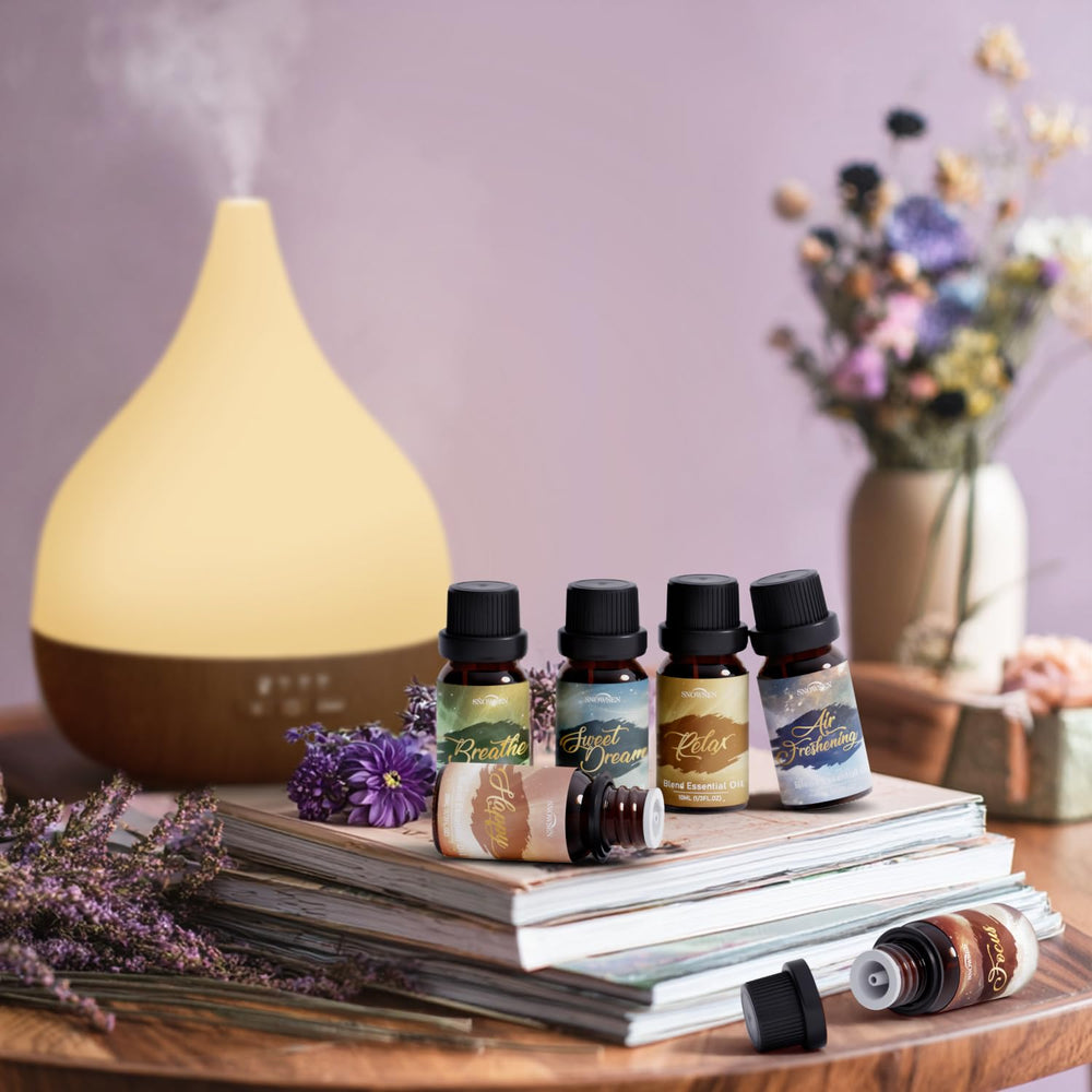 SNOWSEN Harmony set in a calm yoga space for meditation aromatics