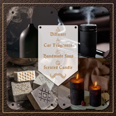 SNOWSEN Men Diffuser Oils Gift Set – amber rum bottle for warm, inviting rooms.