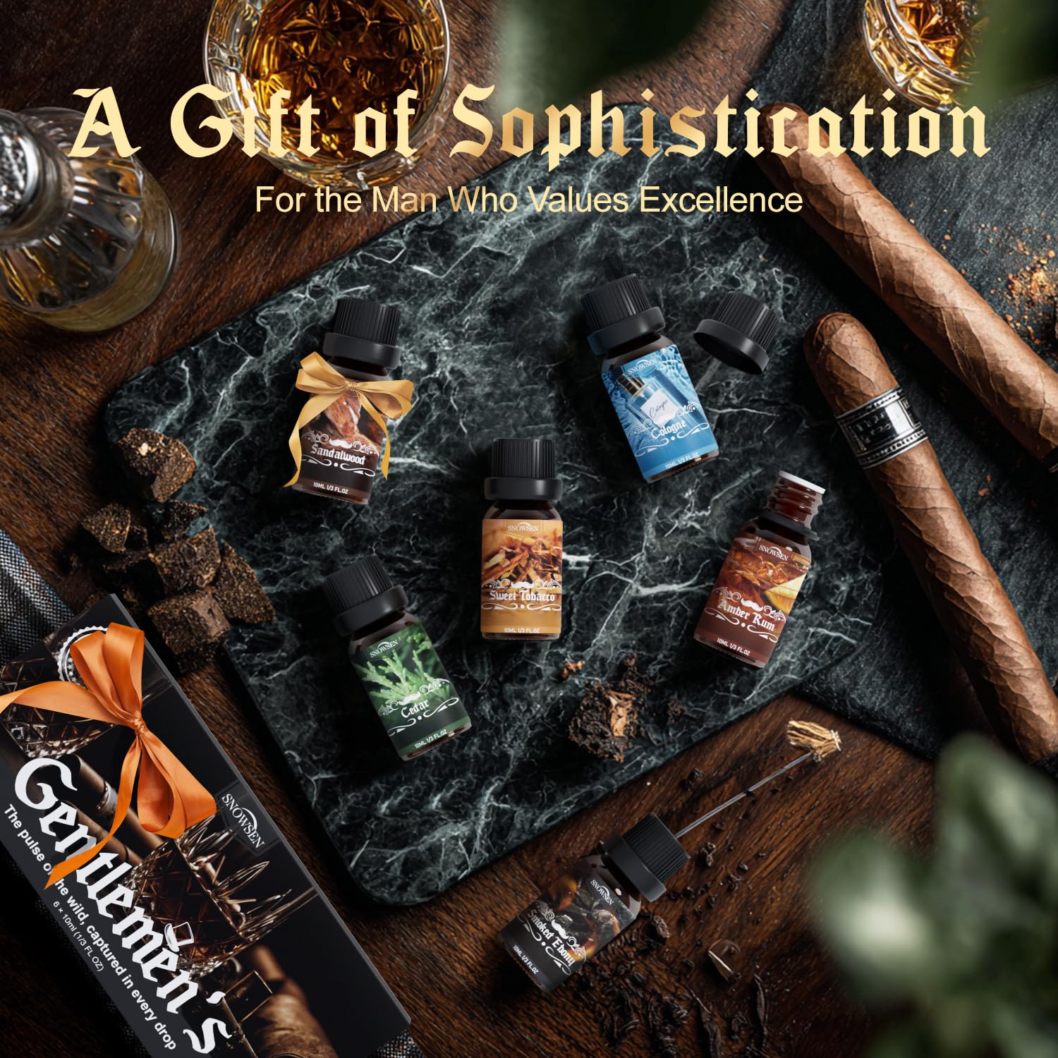 SNOWSEN Gift Set packaging – elegant display and easy diffuser storage.