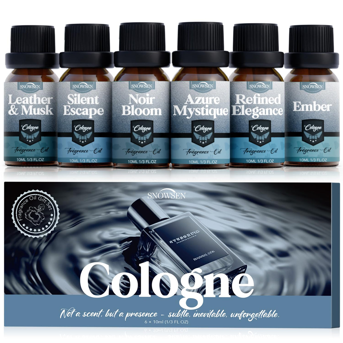 SNOWSEN Noir Bloom bottle pour for precise aroma release in diffuser