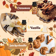 SNOWSEN Pumpkin Pie oil bottle for seasonal candles and soaps.