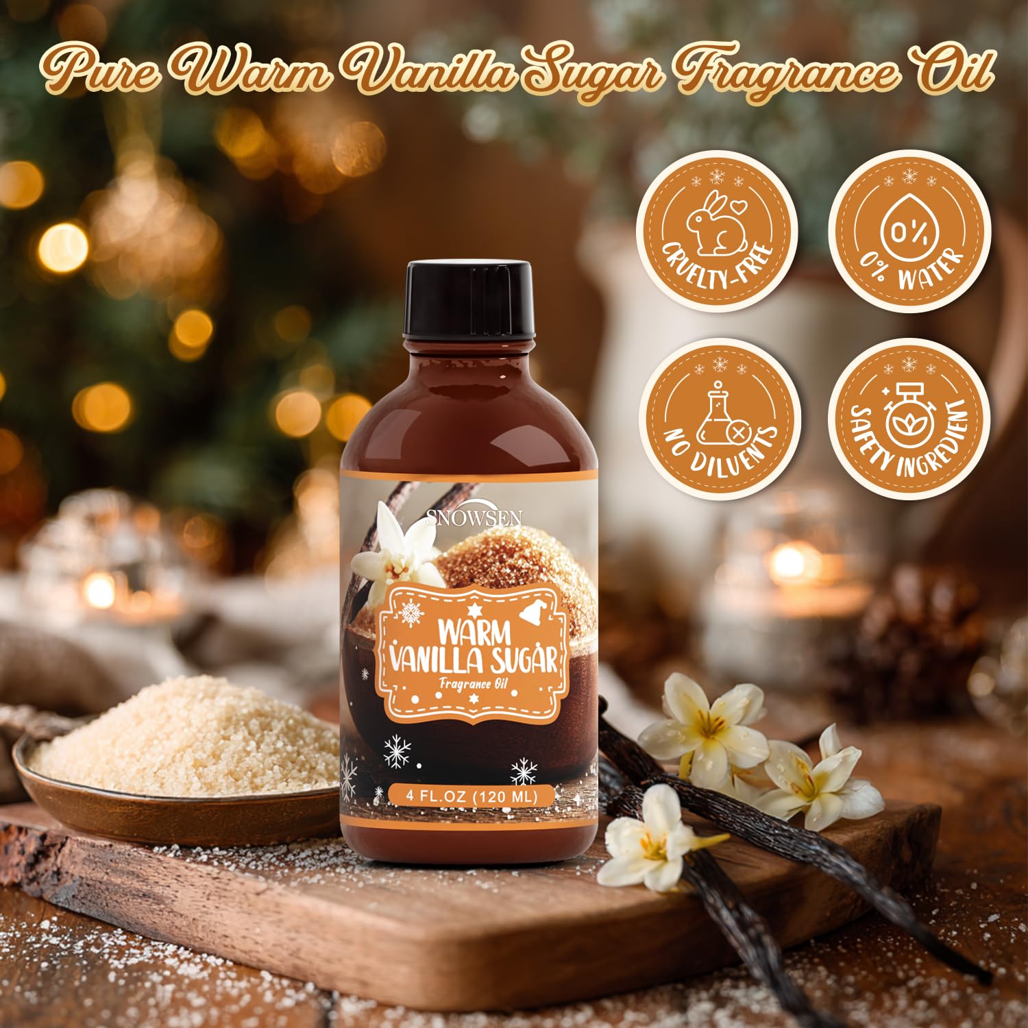 SNOWSEN vanilla scent ideal for candle making and DIY crafts.