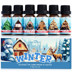 SNOWSEN Winter Set Christmas Wreath bottle for diffusers delivering festive forest aroma.