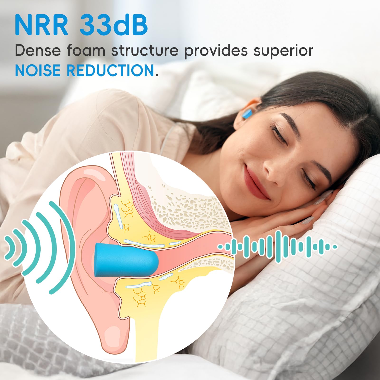 Snuvid ear plugs on countertop display for quick access.