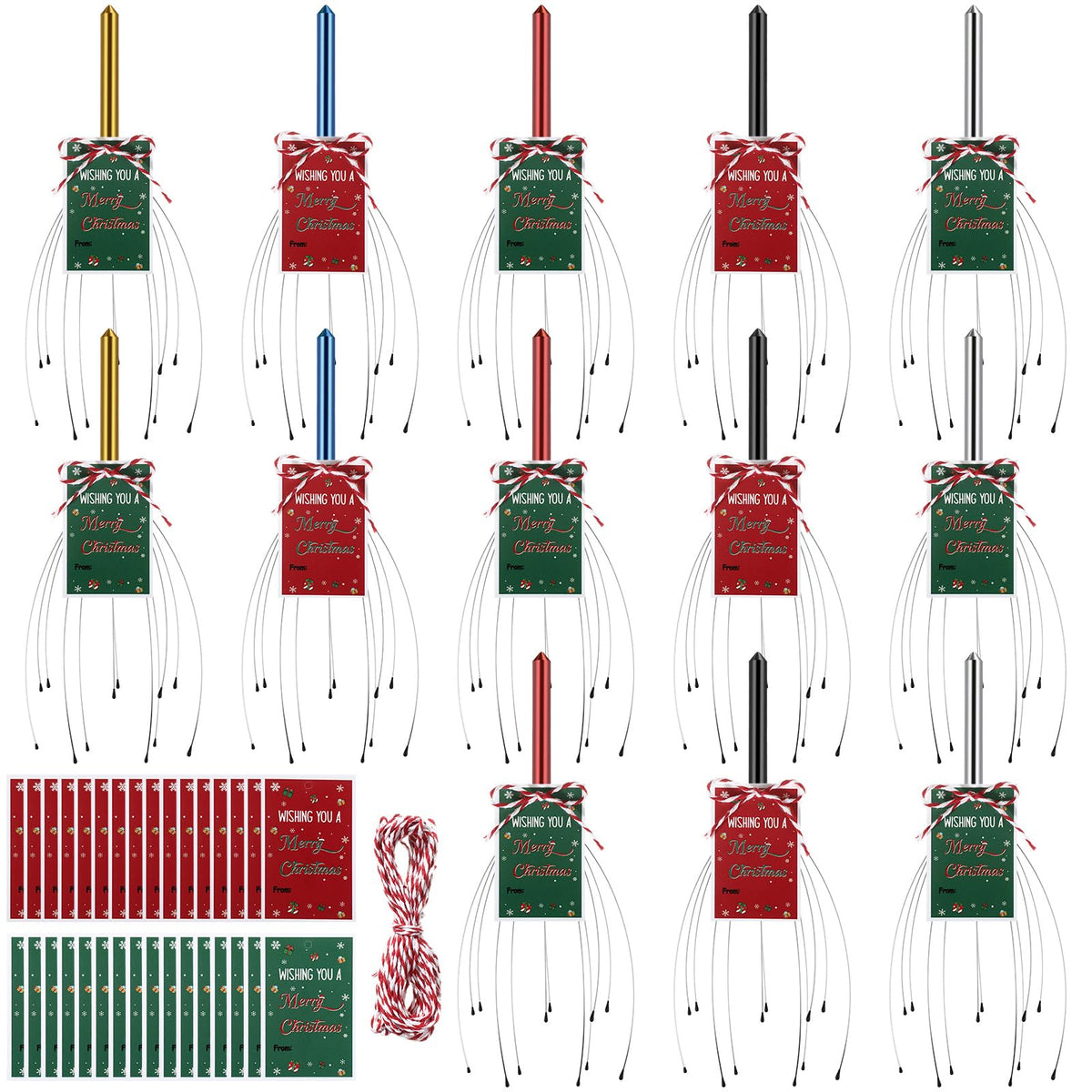 Soaoo Christmas head massager set for scalp comfort and gifting.