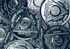 Sober Medallions roll packaging indicates quantity and value.