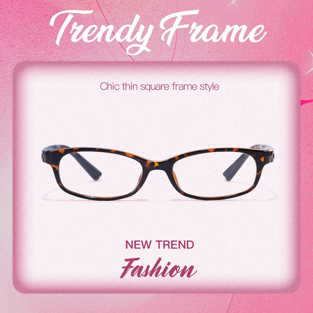 Clear color-neutral lenses preserve visuals while offering blue light filtration