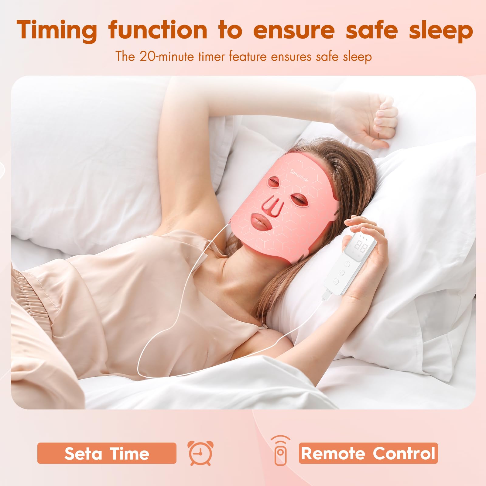 Soeumoir timing function auto‑shuts off after 20 minutes