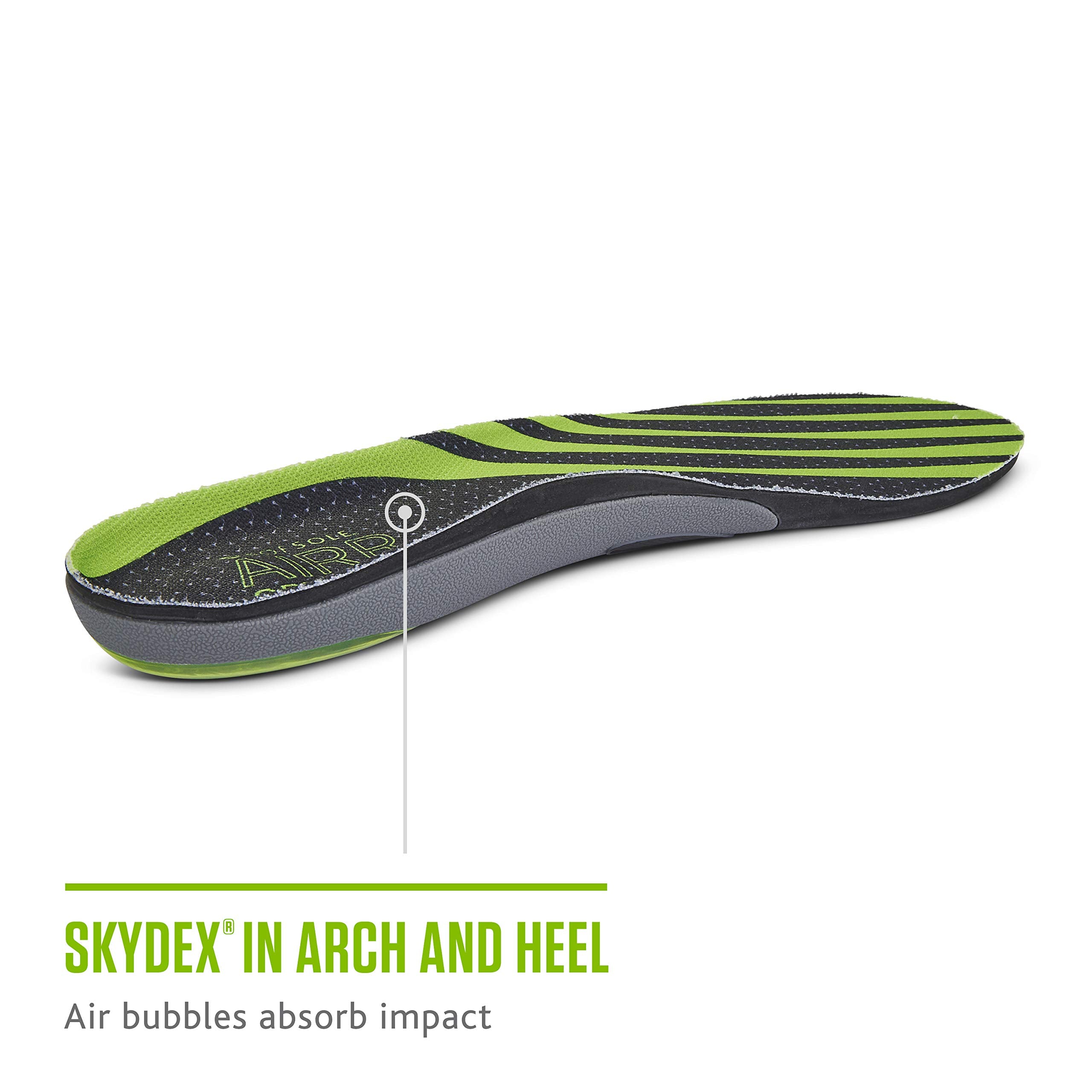 Sof Sole AIRR top layer uses COOLMAX fabric to keep feet dry during workouts.