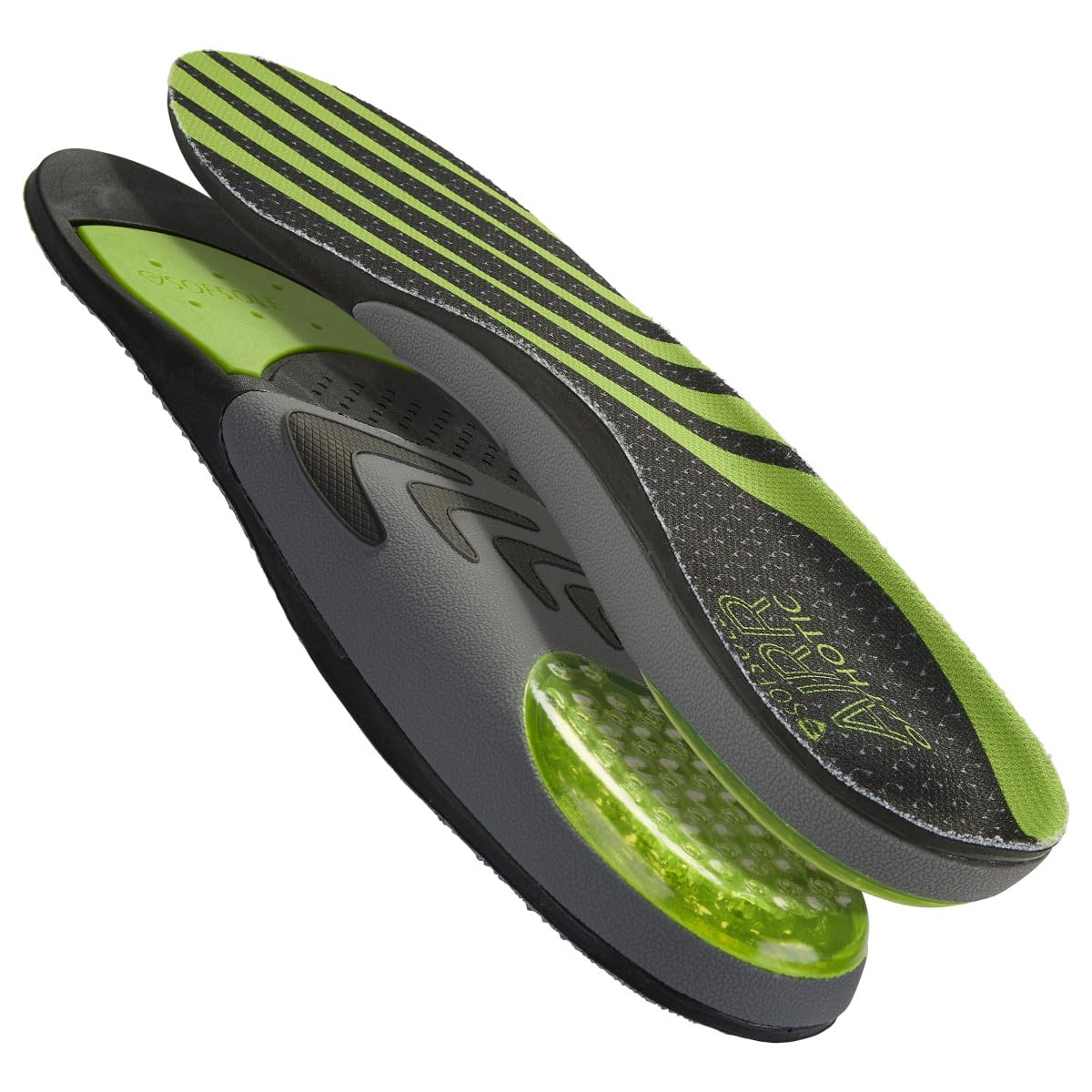 Sof Sole AIRR orthotic full-length insole with stability plate for motion control.