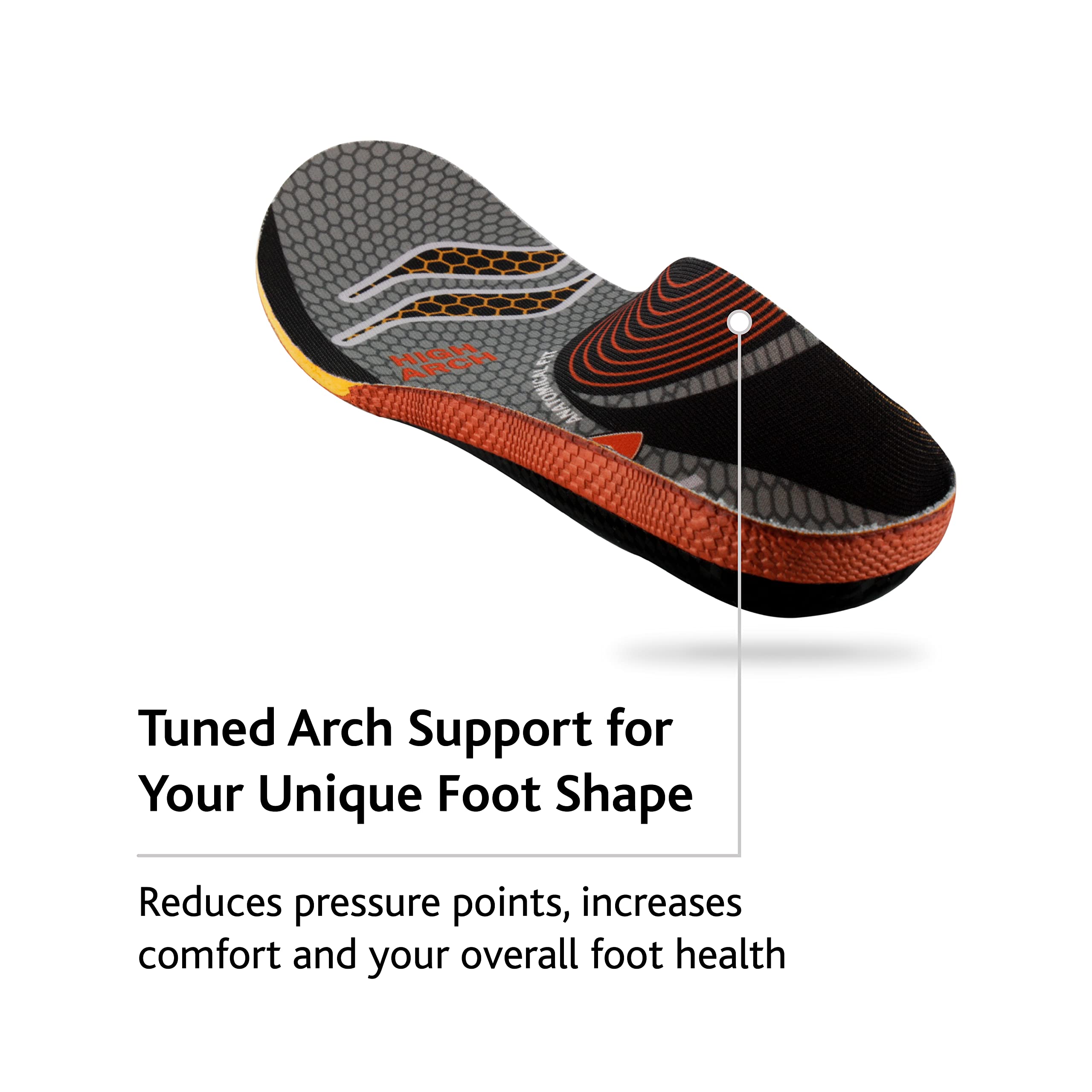 Sof Sole soft foam from heel to toe provides a natural, smooth stride.