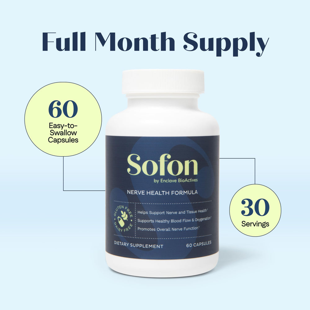 Sofon Nerve Support on the countertop fits into daily routine.