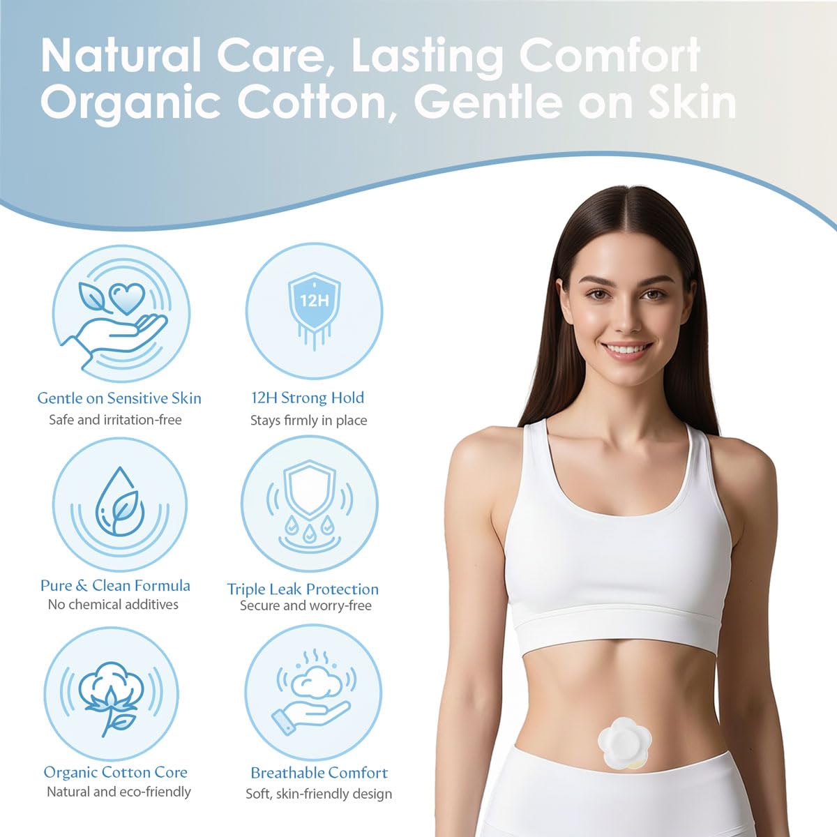 SOFOXYI Castor Oil Patch leak-proof edge contains oil and prevents staining.