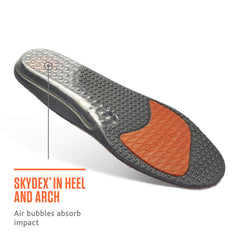 Sof Sole Airr Performance Insole COOLMAX top cover keeps feet cool and dry.