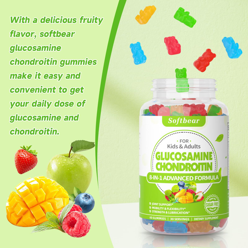 Mano sosteniendo gomitas Softbear para uso diario.