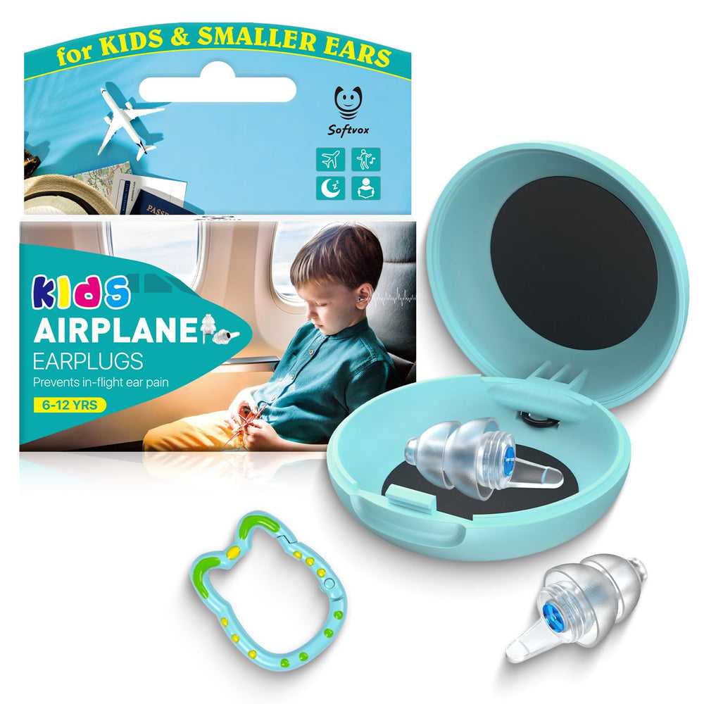Softvox Kids Ear Plugs provide in-flight pressure relief for comfortable travel