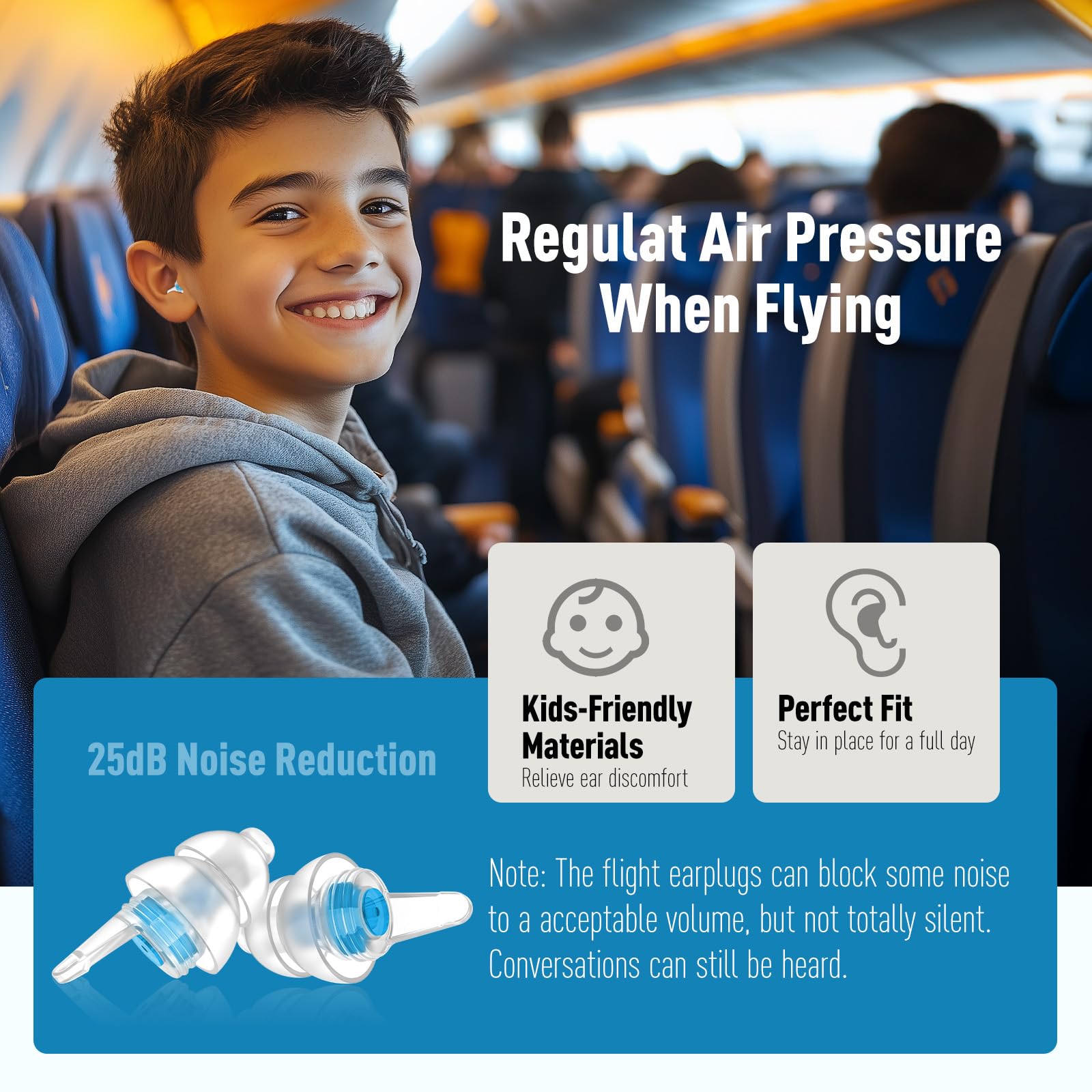 Softvox Kids Ear Plugs with a portable case for travel