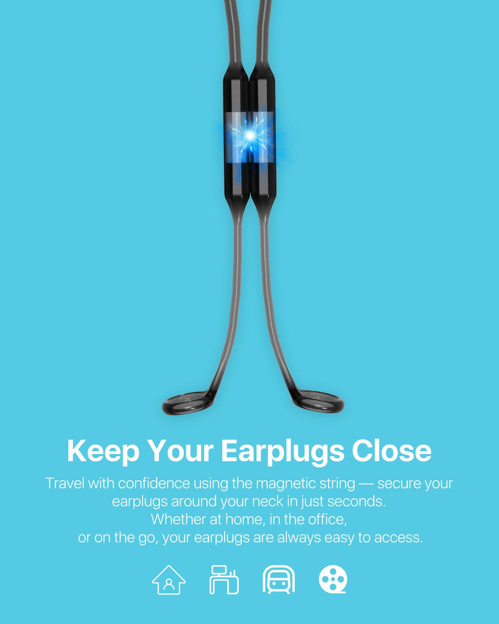 Softvox lanyard helps during sleep, travel, or study sessions
