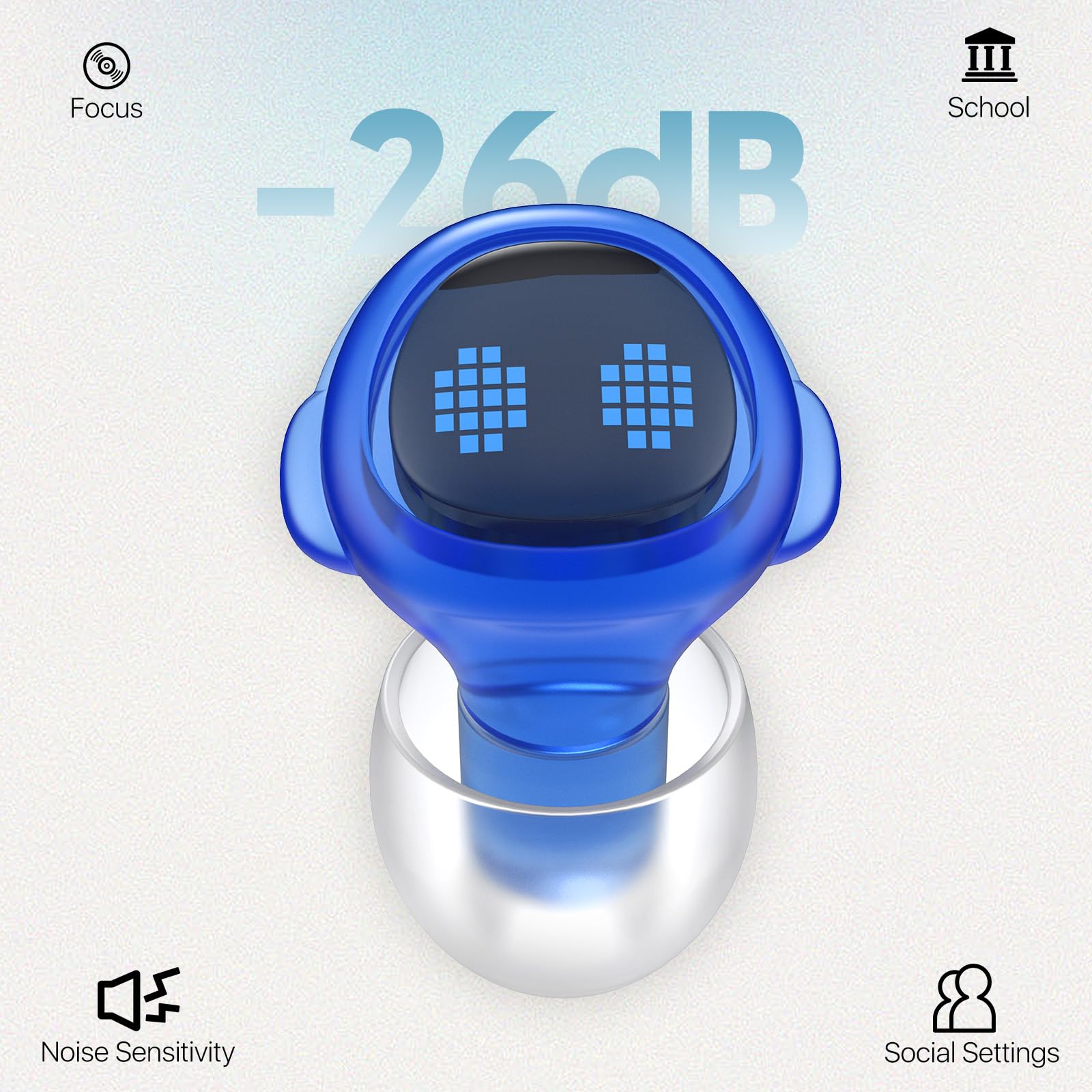 Softvox Kids Ear Plugs soft silicone offer gentle all-day wear for events.