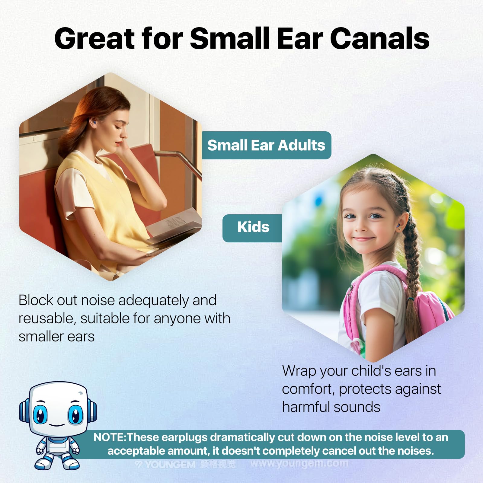 Softvox Kids Ear Plugs optimized for focus and calm during studying.